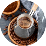 Café turco en la cafetería Oromía