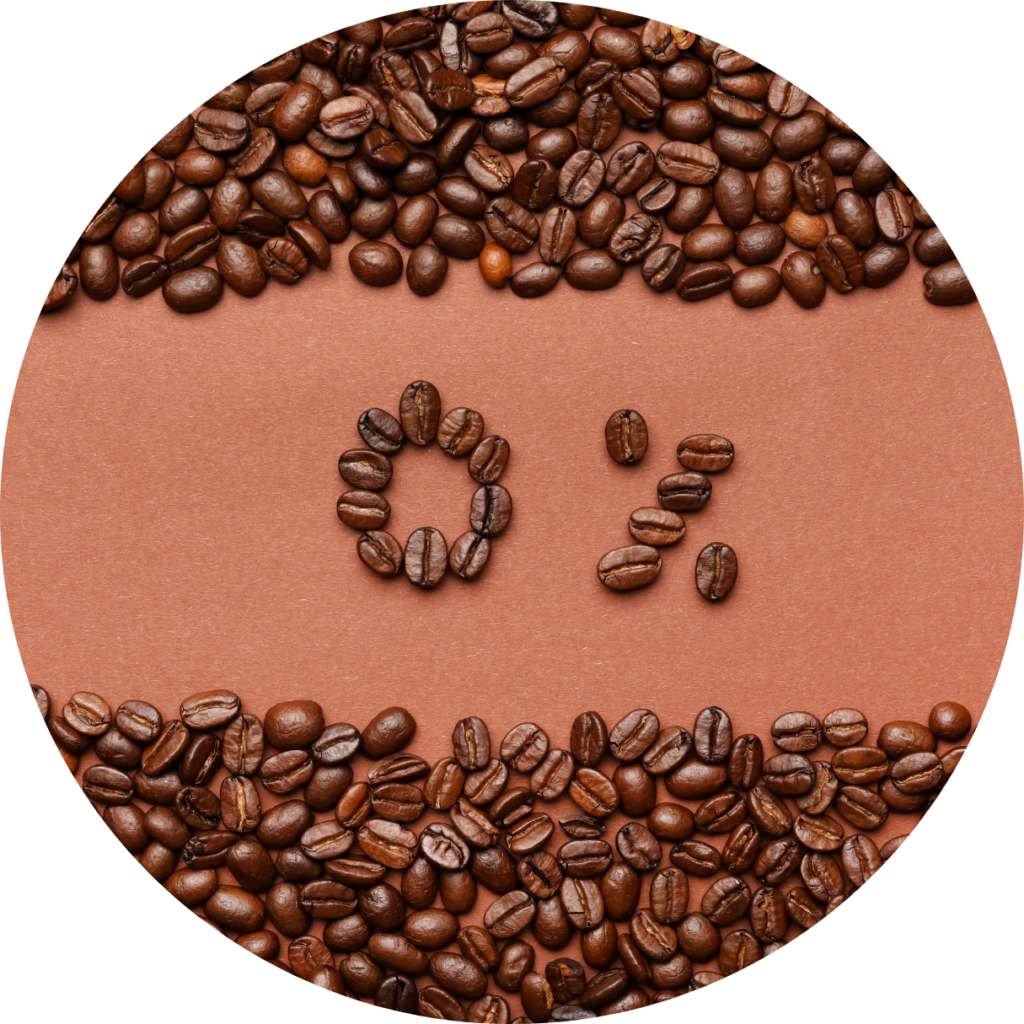 Café descafeinado, 0% Foto blog