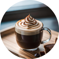 café mocca en la cafetería oromía